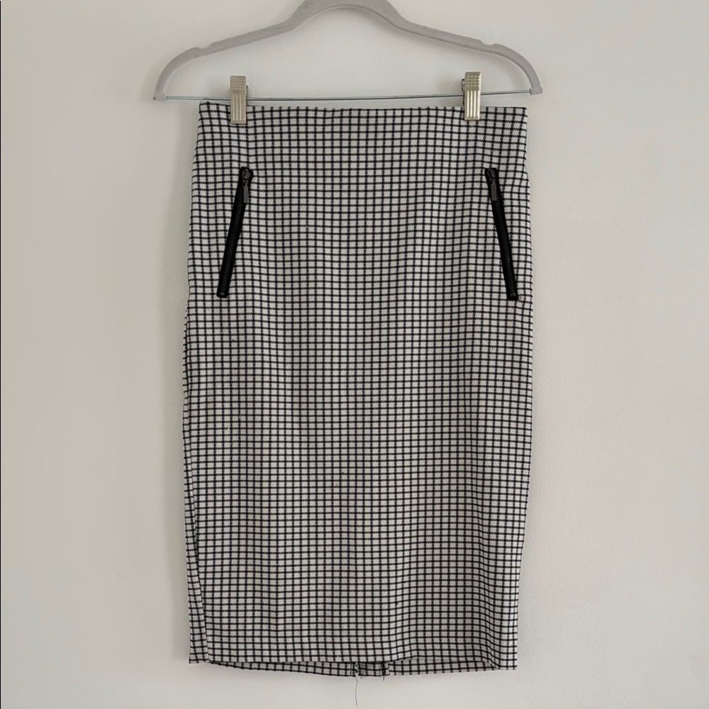 Rachel Zoe Black and White Pencil Skirt for Work